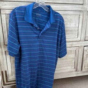 Brooks Brothers Blue Striped Men's Polo Shirt